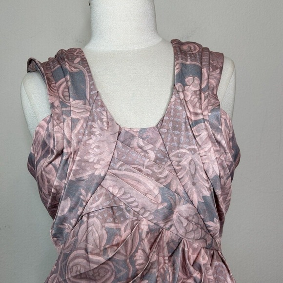 ASOS Pink and Gray Multi Pleated Crossover Bubble Dress 12 - Picture 2 of 13